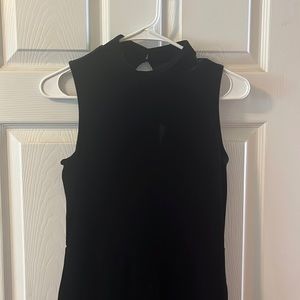 Black/open Back Dress